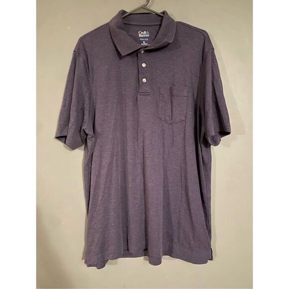 Croft & Barrow Blue Short Sleeve Polo Size XL - Picture 1 of 5